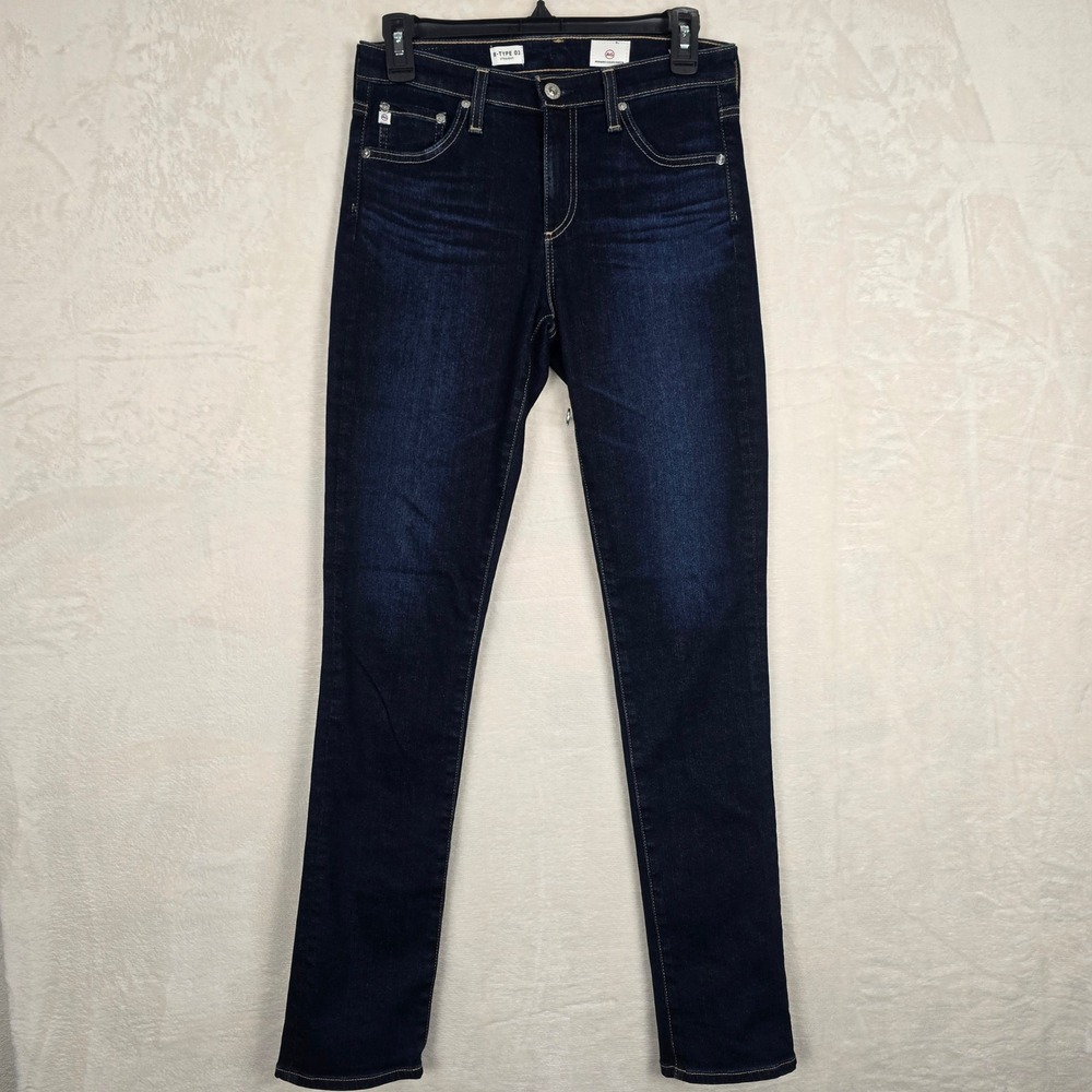 AG Adriano Goldschmied B-TYPE 03 Straight Leg Jeans‎ Dark Wash Women's 26x32